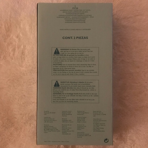 PARTYLITE WHISPERING PINES VOTIVE TREE 12.5” P9758 (Part of Set 2 of 2) - Picture 4 of 5